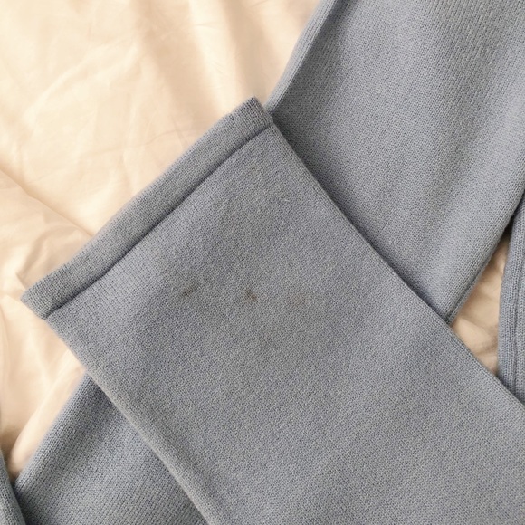 Fashion Nova Light Blue Knitwear Hoodie and Pants set - Picture 4 of 7